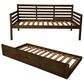 Kodiak Furniture Boho Daybed with Trundle in Rustic Walnut, , large