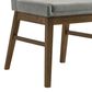 Mayberry Hill Weston Dining Side Chair in Walnut Finish and Smoke Upholstery, , large