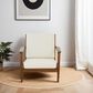 Hearth and Haven Connor Lounge Chair in Cream, , large