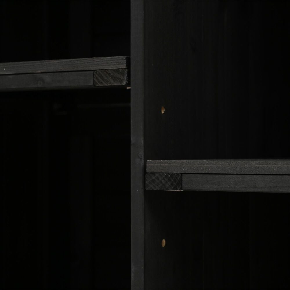 Hearth and Haven Outdoor Kitchen Island with Stainless Steel Top in Black, , large