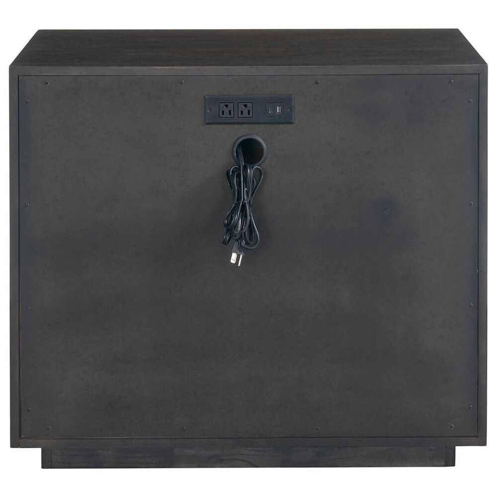 Furniture Worldwide Modern 4 Piece Queen Panel Bedroom Set in Sable with USB Ports and Outlets, , large