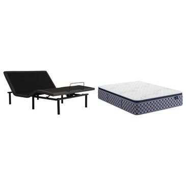 Serta Perfect Sleeper Select Benson Park Medium Pillow Top Queen Mattress with Serta Silver Baselogic Adjustable Base, , large