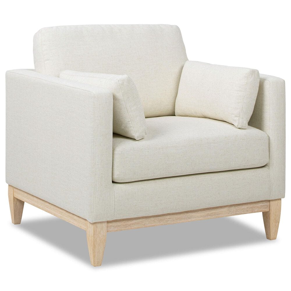 Jennifer Taylor Home Knox Accent Arm Chair in Flax White, , large