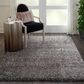 Nourison Luxe Shag LXS01 9" x 12" Charcoal Area Rug, , large