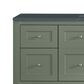 James Martin Vanities Breckenridge 60" Single Bathroom Vanity in Smokey Celadon with 3 cm Charcoal Soapstone Quartz Top and Rectangular Sink, , large
