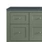 James Martin Vanities Breckenridge 60" Single Bathroom Vanity in Smokey Celadon with 3 cm Charcoal Soapstone Quartz Top and Rectangular Sink, , large
