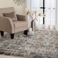 Central Oriental Adore Zed 5" x 7"6" Grey and Orange Area Rug, , large