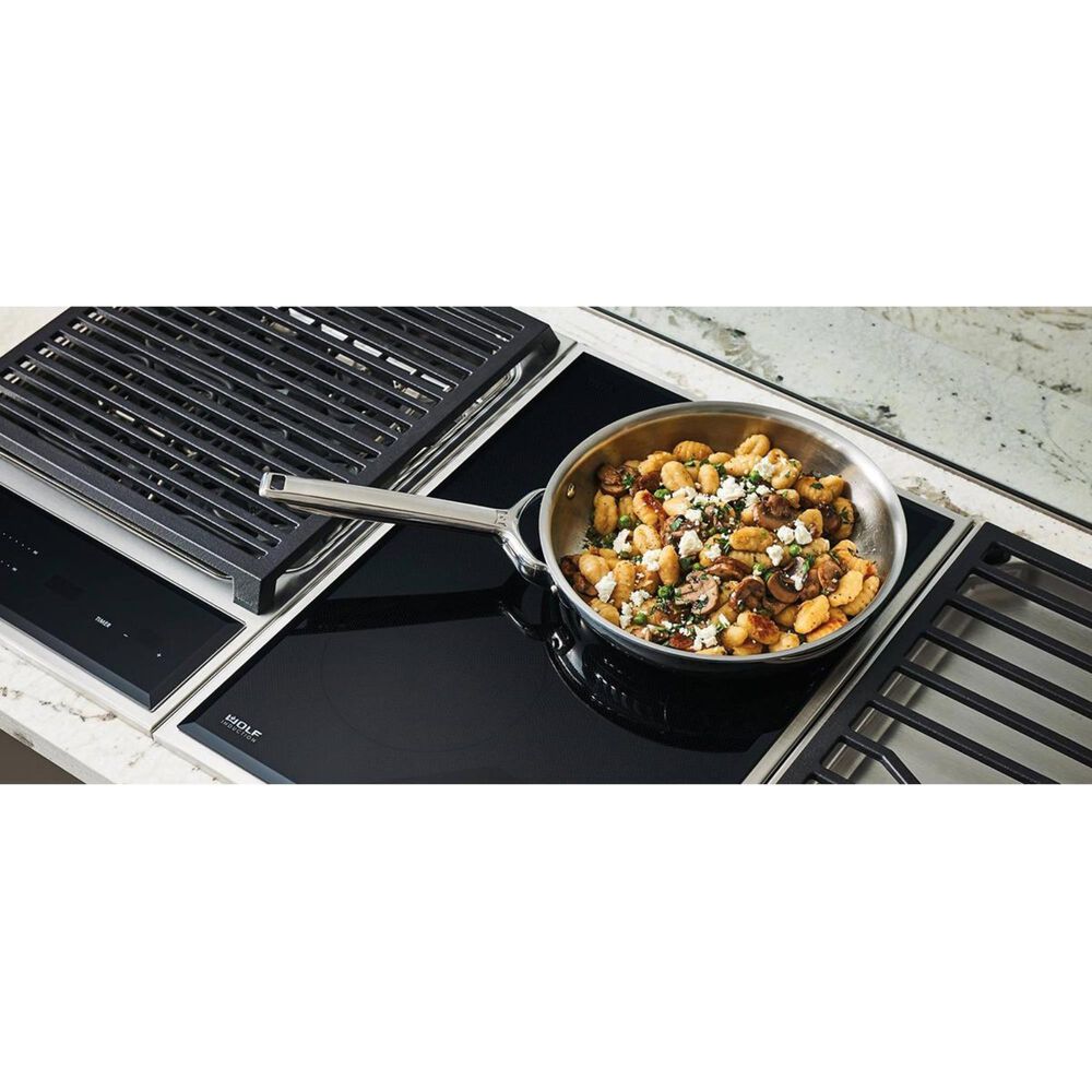 Wolf 15&quot; Transitional Induction Cooktop in Black and Stainless Steel, , large