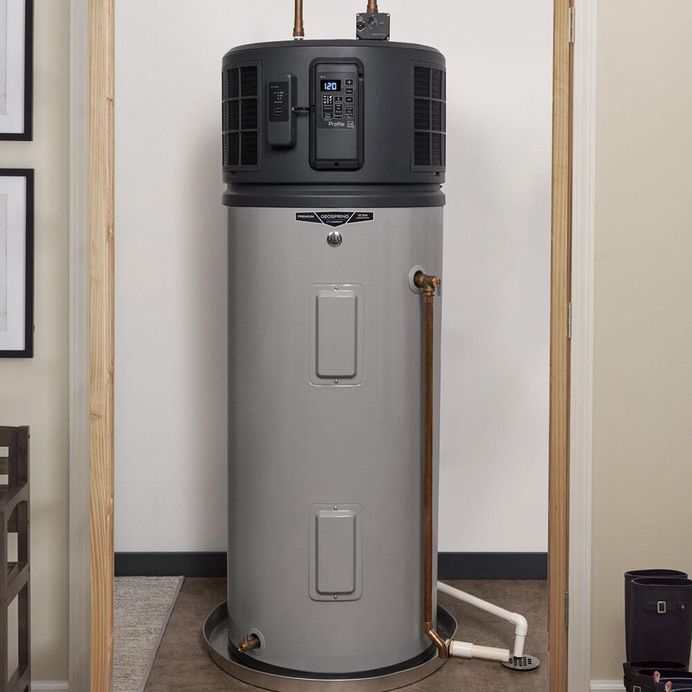GE Appliances GeoSpring 50-Gallon 120V Smart Hybrid Heat Pump Water Heater with FlexCapacity in Gray, , large