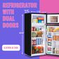 HOMLUX 4.5 Cu. Ft. Mini Upright Refrigerator with 1 Cu. Ft. Top Freezer in Black, , large