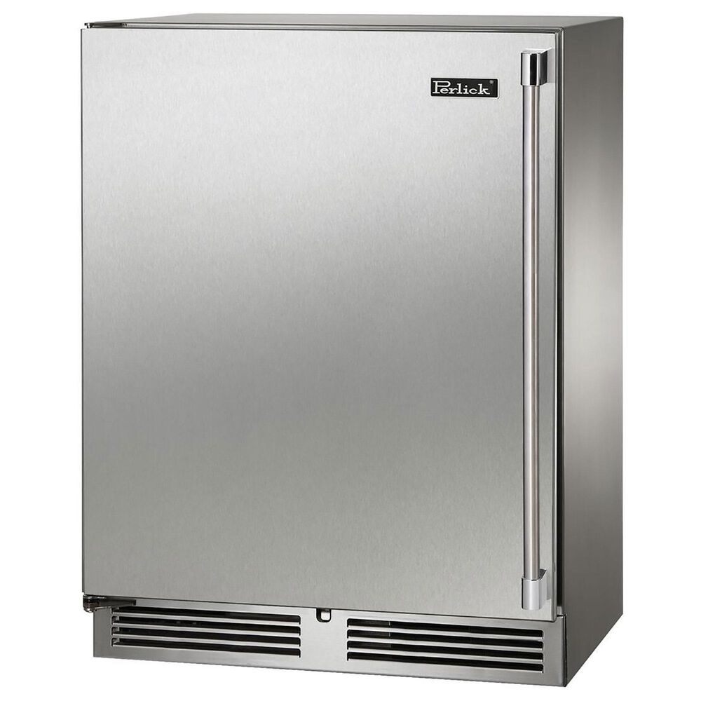 Perlick Signature Shallow Depth 3.1 Cu. Ft. Outdoor Wine Center with Left HingeSolid Door in Stainless Steel, , large