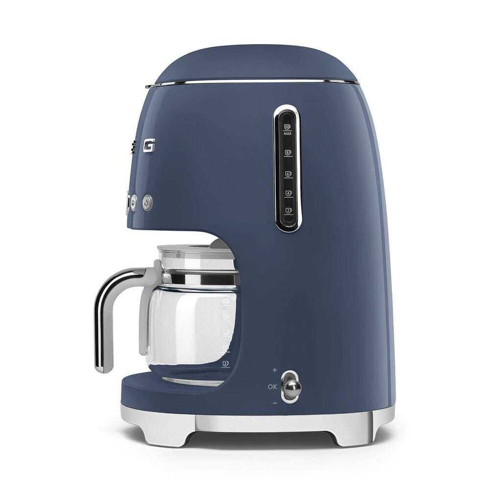 SMEG 47 Oz Drip Filter Coffee Machine in Navy Blue, , large