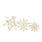 Maple and Jade 3-Piece Star Decorative Sculpture Set in Polished Gold, , large