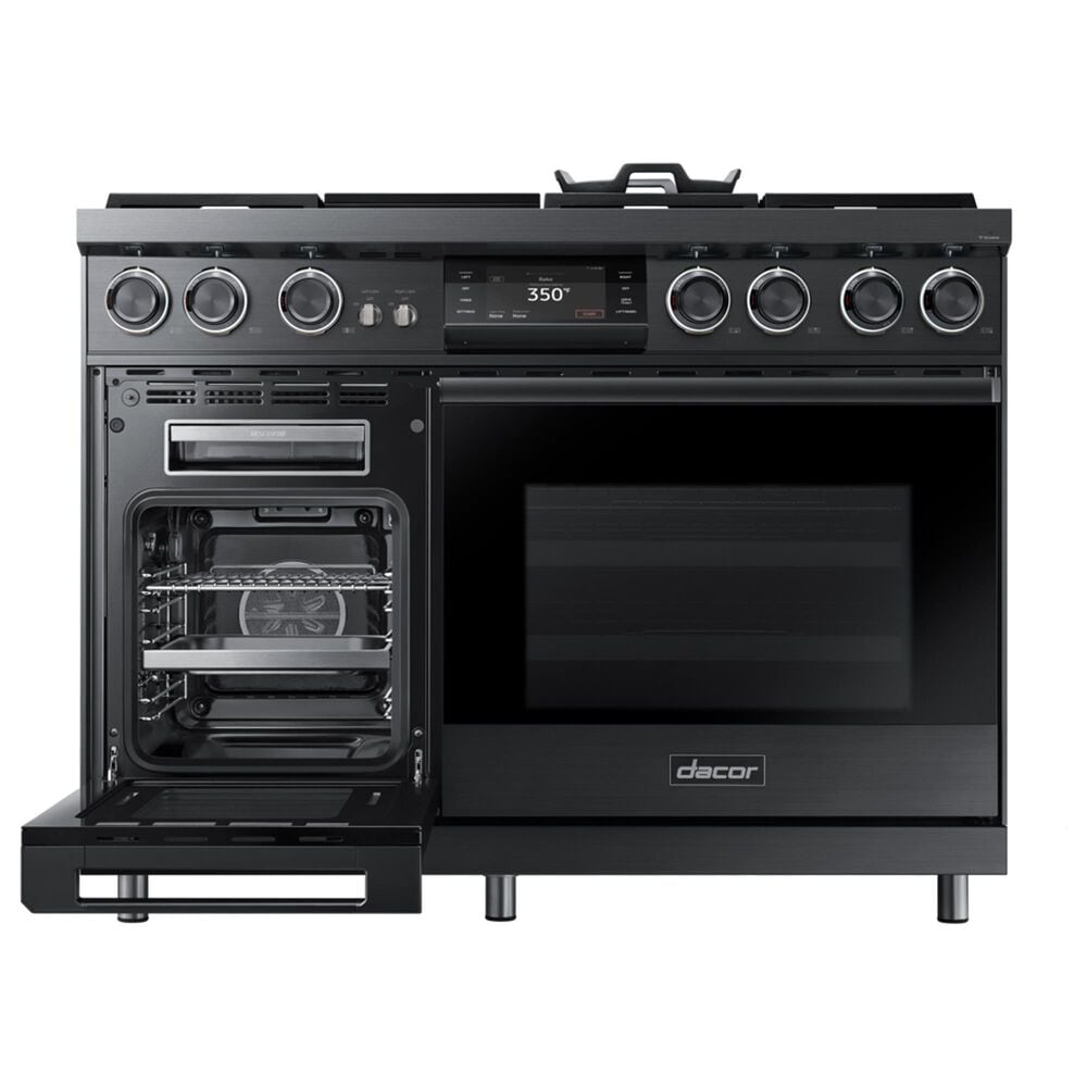 Dacor 48" Professional Dual Fuel Range in Graphite Stainless Steel, , large