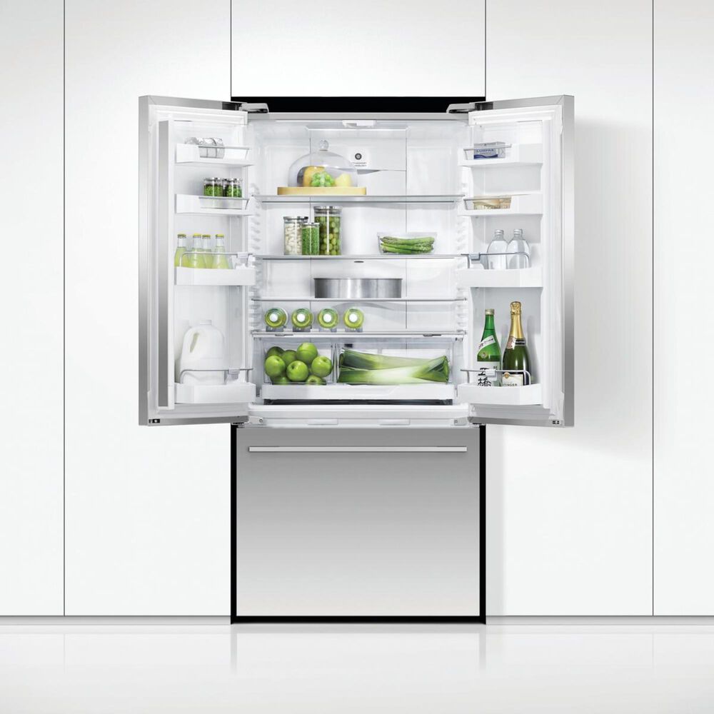 Fisher and Paykel 17.0 Cu. Ft. 3-Door French Door Refrigerator in Stainless Steel, , large