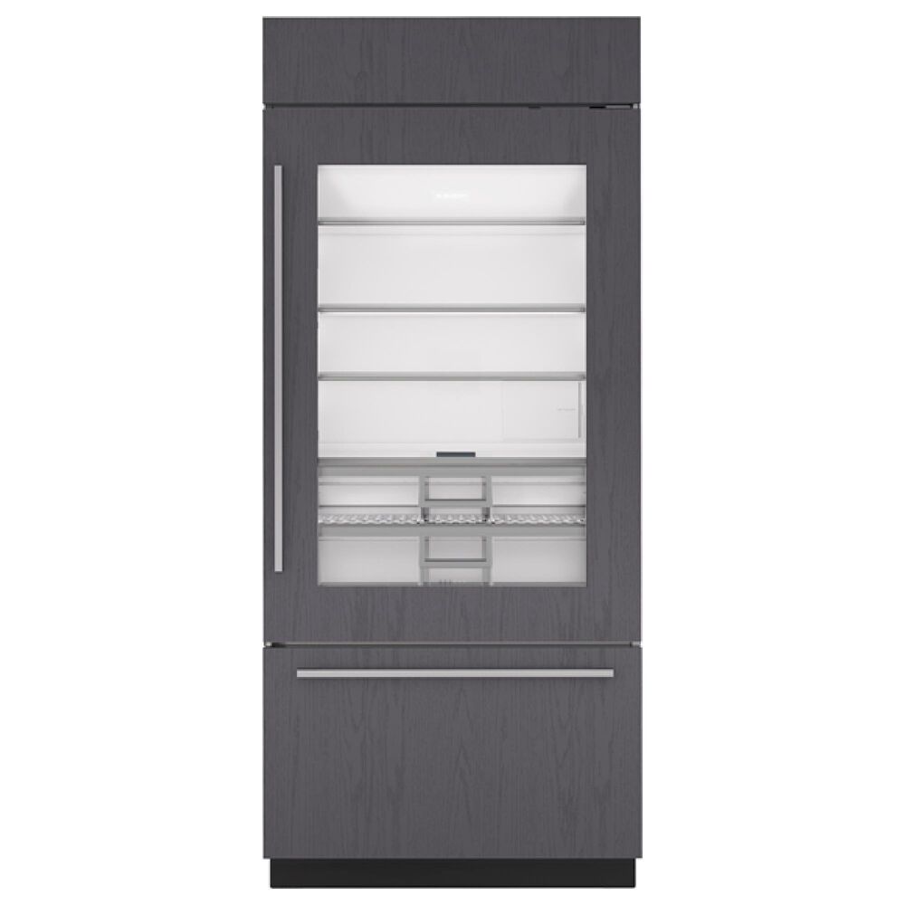 Sub Zero 20.8 Cu. Ft. Classic Right Hinge Bottom-Freezer Refrigerator with Glass Door in Panel Ready, , large