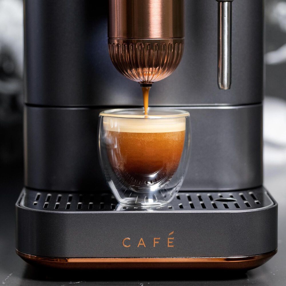Cafe 40.5 Oz Affetto Espresso Machine in Matte Black, , large