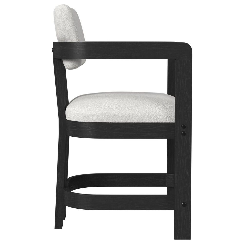 Mayberry Hill Contemporary Counter Stool in White Upholstery, , large