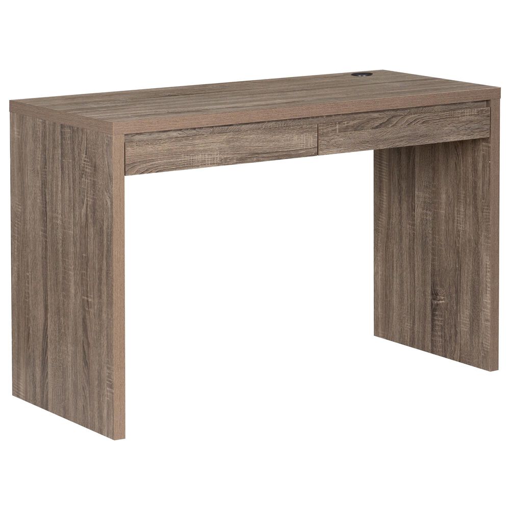 Linon Home Decor Tracey 2-Drawer Parson Desk in Grey Wash, , large