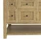 James Martin Vanities Breckenridge 72" Double Bathroom Vanity in Light Natural Oak with 3 cm Eternal Marfil Quartz Top and Rectangular Sinks, , large