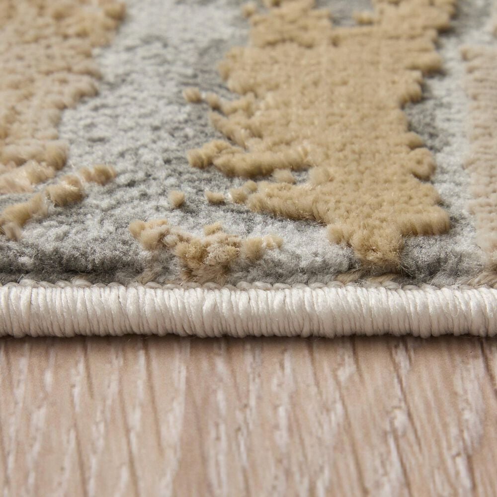 Feizy Aura Gold and Gray 12&#39; x 15&#39; Area Rug, , large