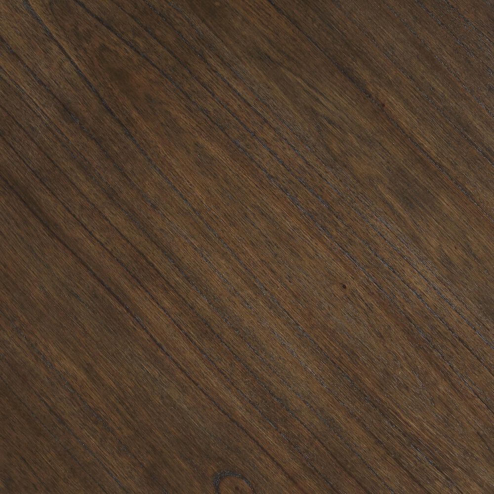 Steve Silver Furniture Yukon Round End Table in Walnut and Black, , large