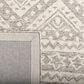 Safavieh Micro-Loop 2"3" x 8" Dark Gray and Ivory Runner, , large
