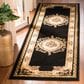 Safavieh Lyndhurst LNH218 2"3" x 8" Black and Ivory Runner, , large