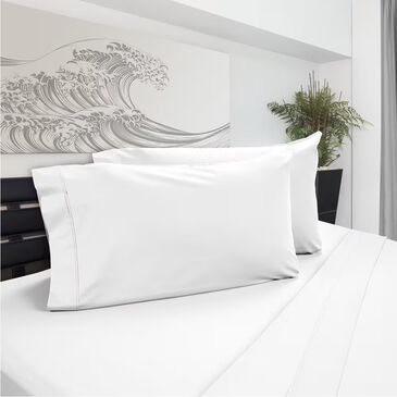 DreamFit DreamChill Degree 5 5-Piece Enhanced Bamboo Split California King Sheet Set in White, , large