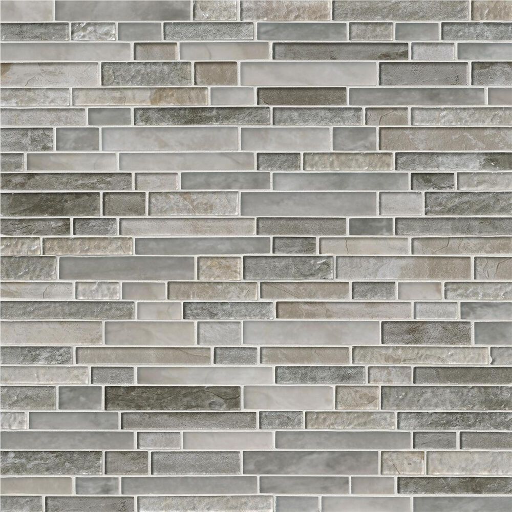 MS International Savoy Brown and Beige 12&quot; x 12&quot; Glass Mosaic Sheet, , large