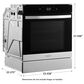 Whirlpool 24" Single Electric Wall Oven with Convection in Fingerprint Resistant Stainless Steel, , large
