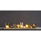 Creative Coop 10-Piece Wood Tray with Glass Votive Holder Set in Green, , large