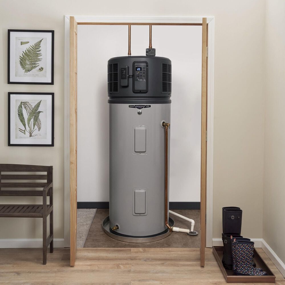 GE Appliances GeoSpring 50-Gallon 240V Smart Hybrid Heat Pump Water Heater in Gray, , large