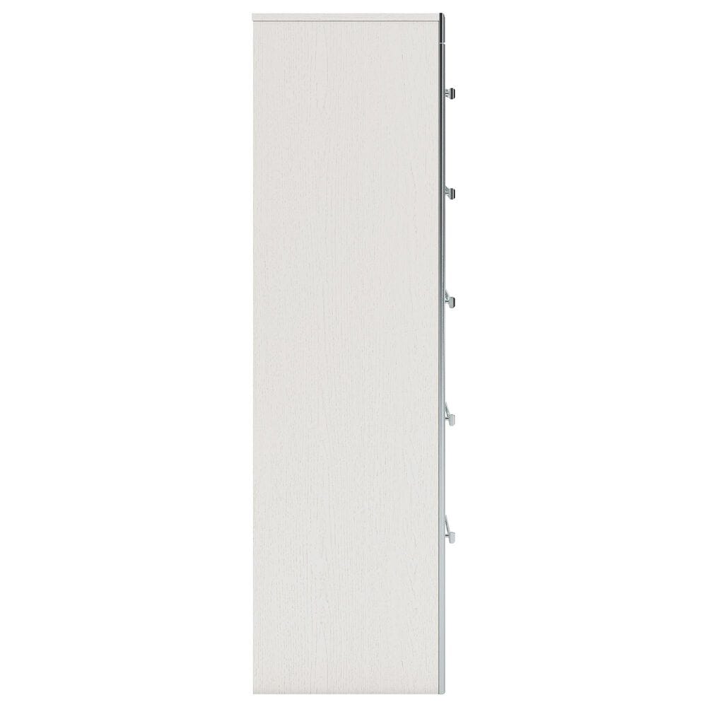 Ashley Zuraleus 6-Drawer Chest in Matte White and Chrome, , large