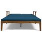 Hearth and Haven Perla Outdoor Double Chaise Lounge with Cushion in Teak, , large