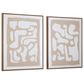 Ashley Waldett 24" x 30" Wall Art in Beige and White (Set of 2), , large
