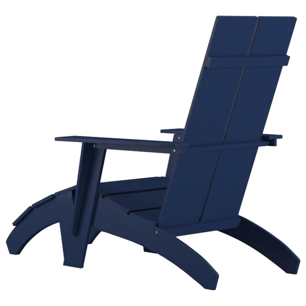 Flash Furniture Sawyer Adirondack Chair in Navy Blue, , large