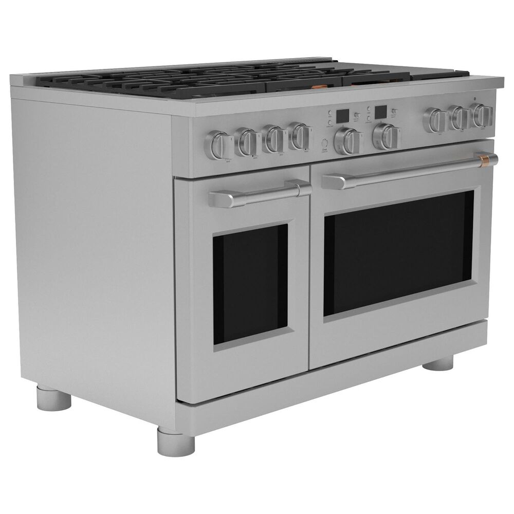 Cafe 8.25 Cu. Ft. Freestanding Dual Fuel Range with Double Oven in Stainless Steel and Brushed Stainless, , large