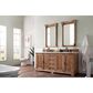 James Martin Vanities Providence 72" Double Bathroom Vanity in Driftwood with 3 cm Carrara White Marble Top and Rectangular Sinks, , large