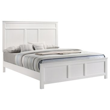 New Heritage Andover King Panel Bed in White, , large