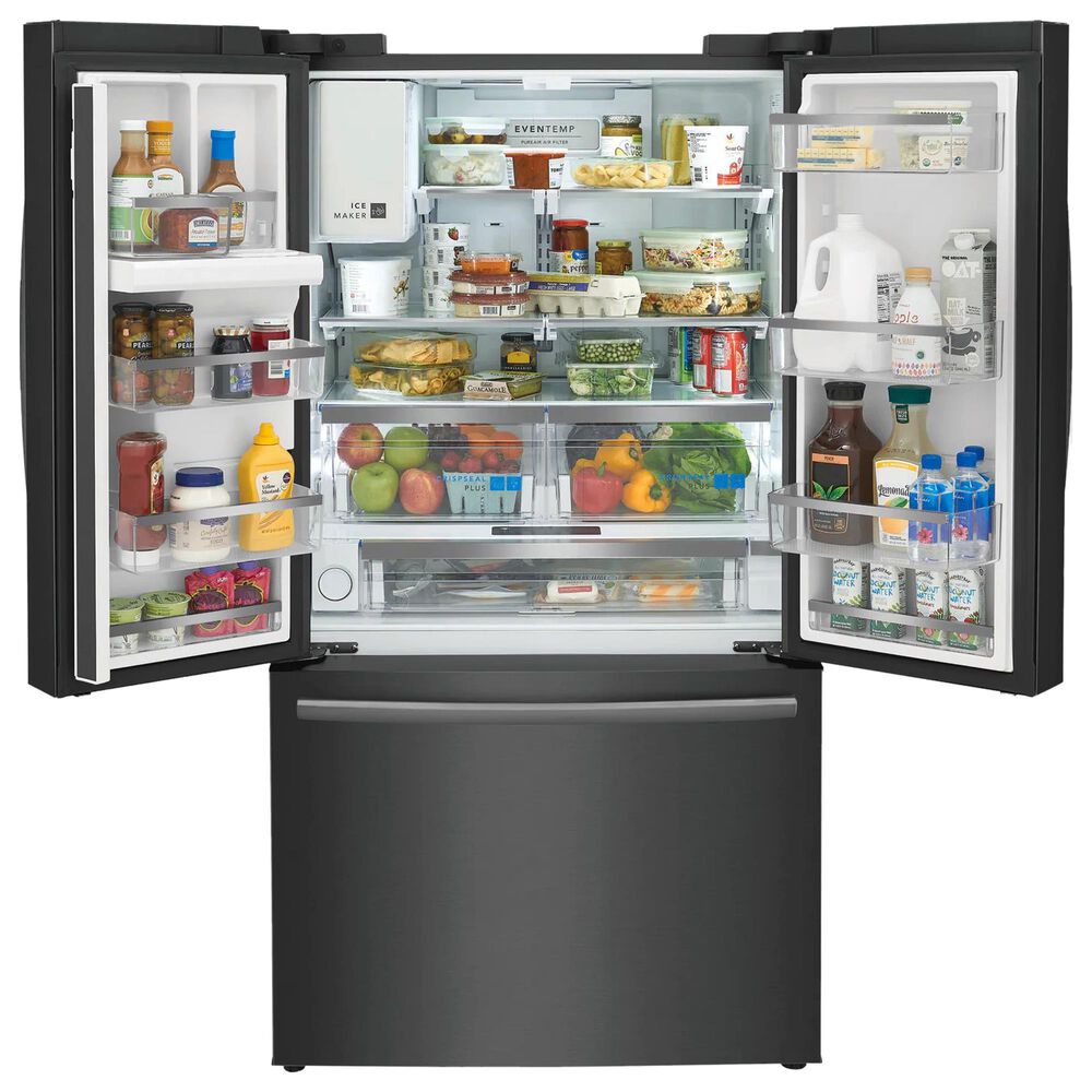 Frigidaire Gallery 22.6 Cu. Ft. Counter-Depth French Door Refrigerator in Black Stainless Steel, , large