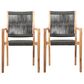 Blue River Madsen Patio Dining Chair in Charcoal/Gray/Eucalyptus (Set of 2), , large