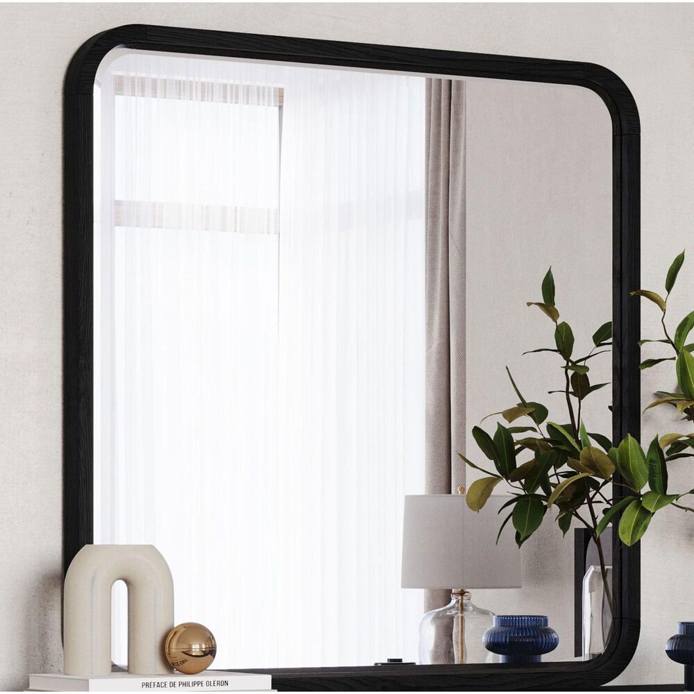 Urban Home Elora Dresser Mirror in Jet Black, , large