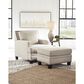 Ashley Claredon Ottoman in Linen, , large