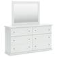 Ashley Bostwick Shoals 5-Piece King Panel Bedroom Set in White, , large