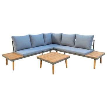 Rta Stellar 5-Piece Patio Sectional Set in Grey, , large