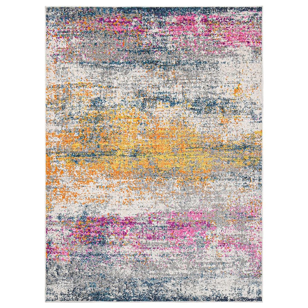Amer Rugs Montana 2" x 3" Orange and Pink Area Rug, , large