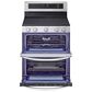 LG 7.3 cu. ft. Smart Electric Double Oven Freestanding Range with ProBake Convection and Air Fry in Stainless Steel, , large