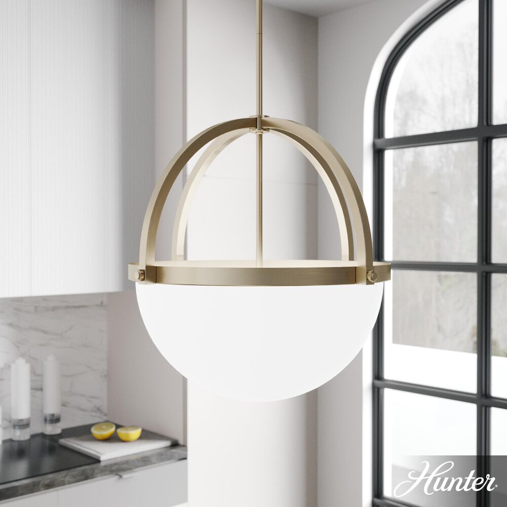 Hunter Wedgefield 4-Light Pendant in Alturas Gold, , large