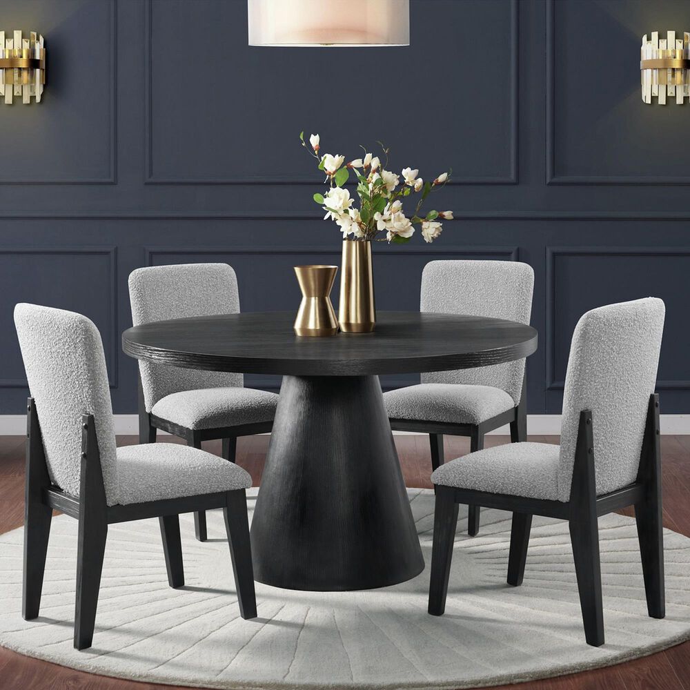 Mayberry Hill Portland Dining Table in Black - Table Only, , large